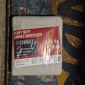 Heavy Duty Canvas Dropcloth - 6'x9'